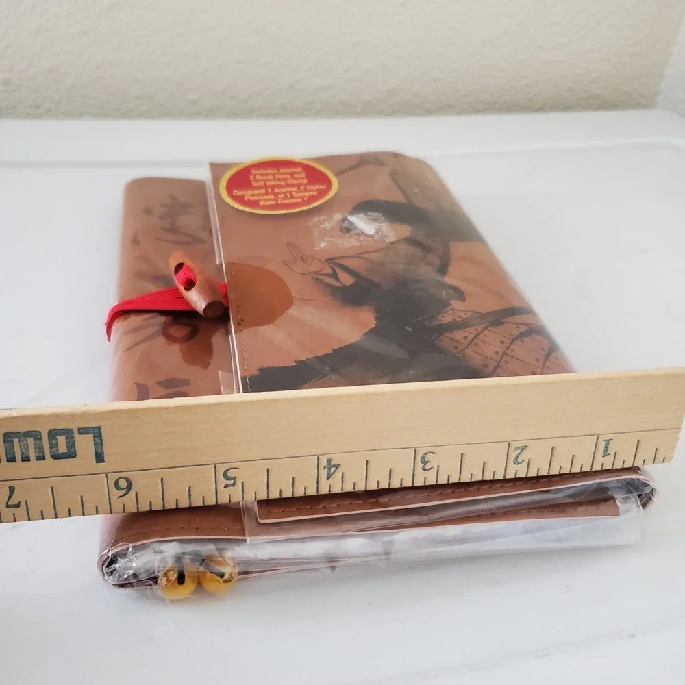 Disney Parks Mulan Journal Notebook Art Book Paper 2 Pens & Stamp New